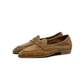 Handmade Lambskin Suede Penny Loafers