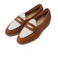 Handmade Two-Tone Spectator Penny Loafers
