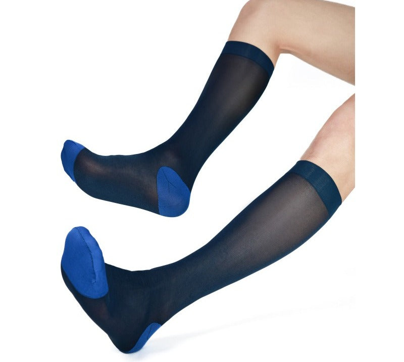 Sheer Nylon Dress Socks for Men